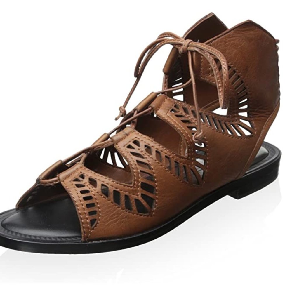 Dolce Vita Women's Deklon Gladiator Sandals Brown/Mocha, Size US 10. Like New.